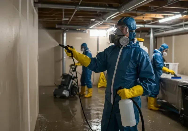 Basement Sanitization and Antimicrobial Treatment process in Hill County, MT